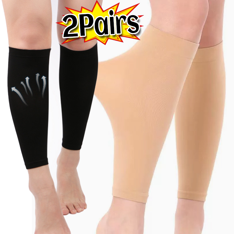 Compression Sleeve Calf - 1/2Pairs Elastic Socks Calf Sleeve Compression
