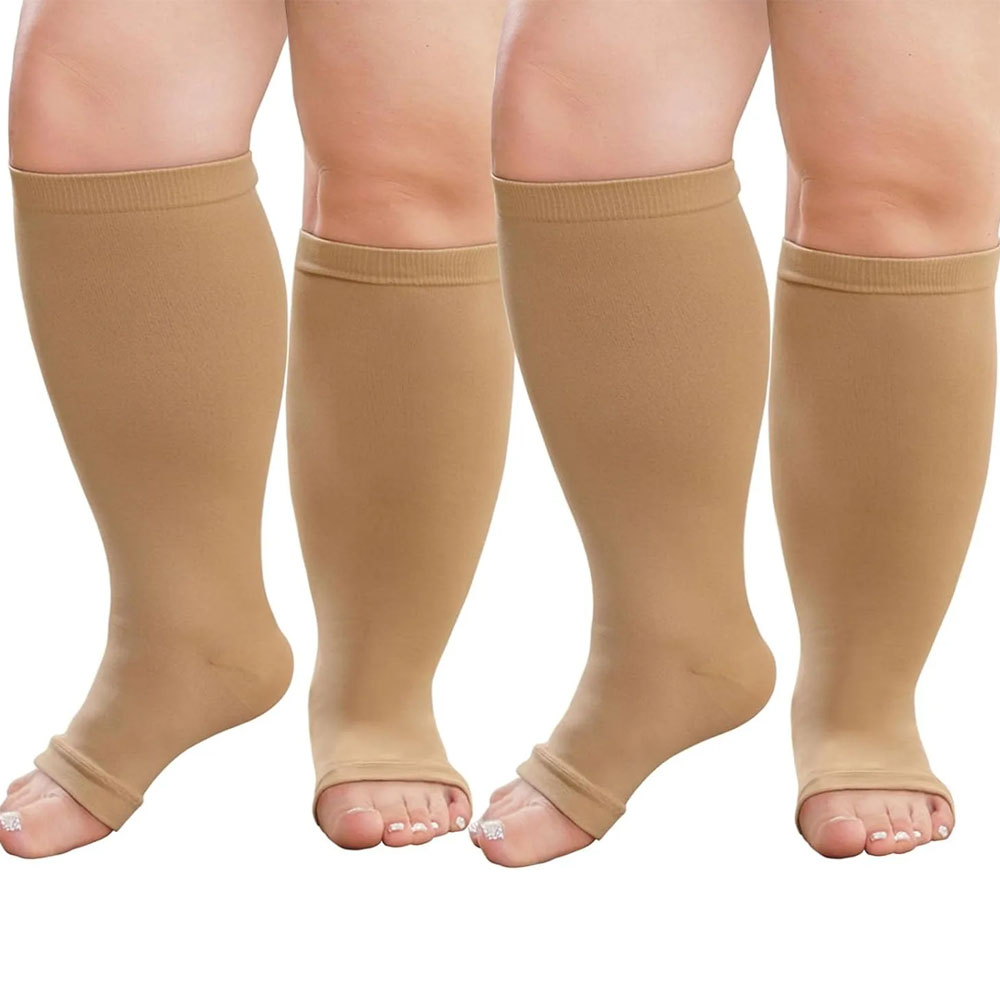 Compression Sock Medical - 1Pair Plus Size Compression Socks: Open