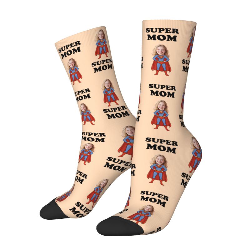 Super Mom Custom Mens Crew Soc - Dress Sock Men 评论和价格