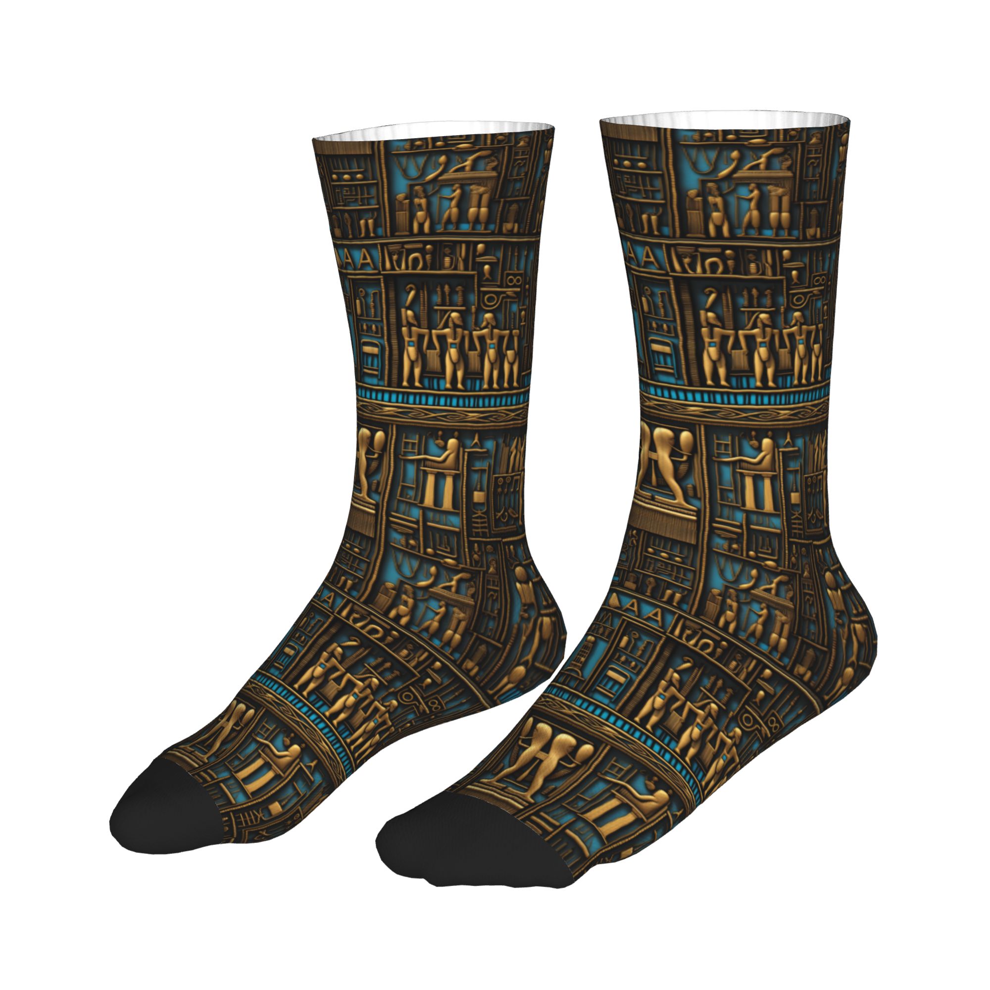 Funny Men's Egyptian Hieroglyp - Dress Sock Men 评论和价格